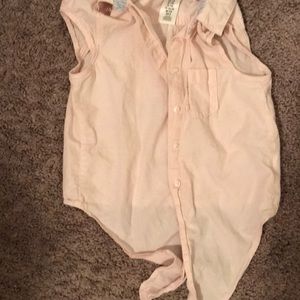 Pink kind of a cardigan sort of cropped